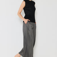 Marina West Swim Pleated Wide-Leg Pants with Side Pleat Detail