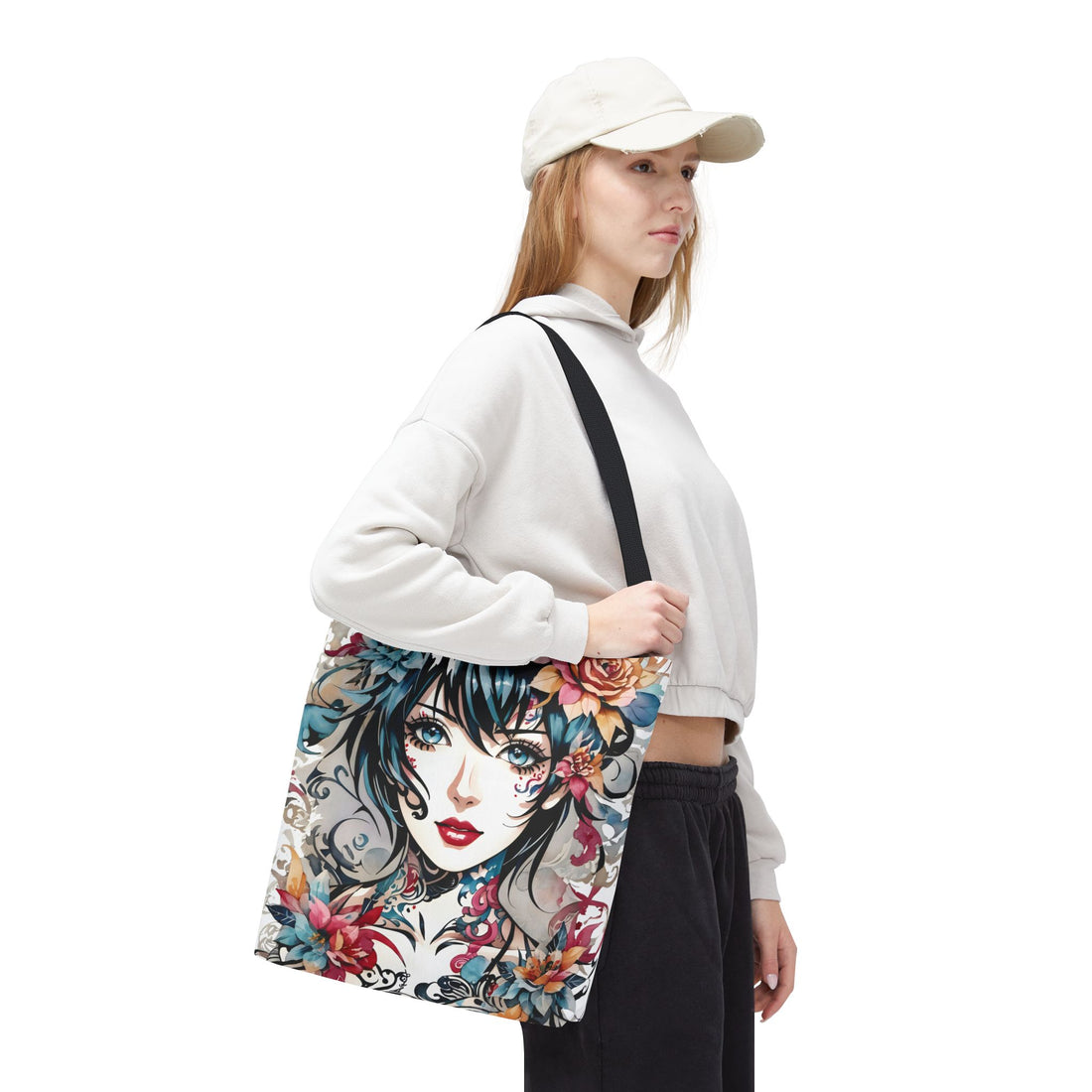 Pixie Cut Lady Tote Bag (AOP)