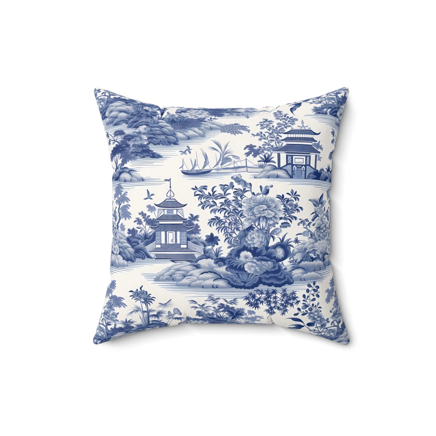 Oriental Dreams Spun Polyester Square Pillow