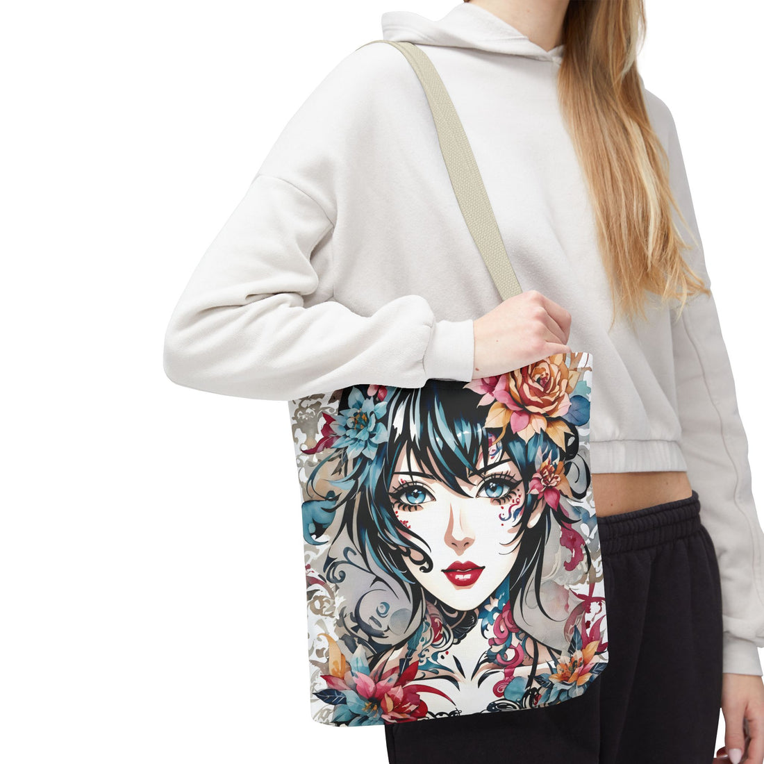 Pixie Cut Lady Tote Bag (AOP)