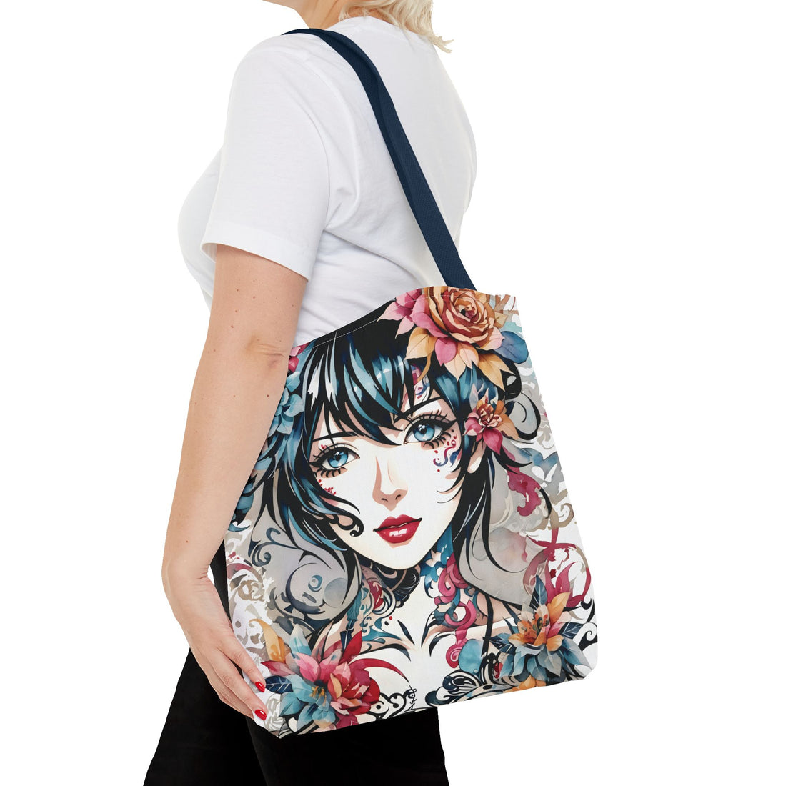 Pixie Cut Lady Tote Bag (AOP)