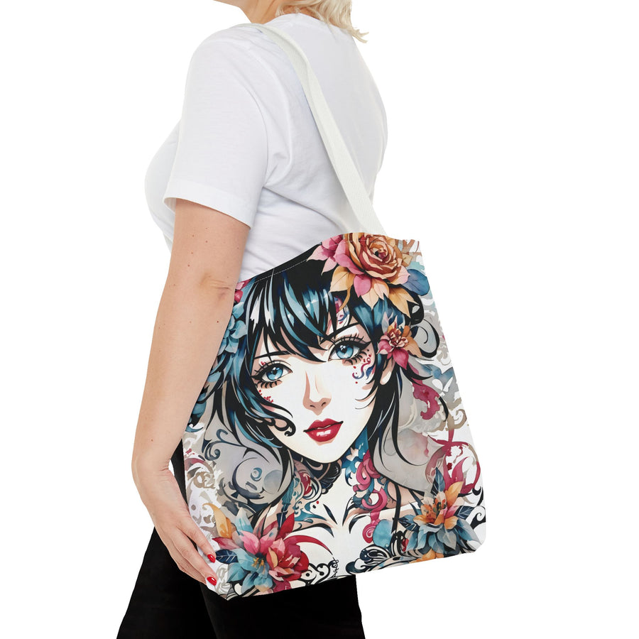 Pixie Cut Lady Tote Bag (AOP)