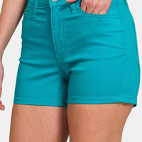 Zenana High Waist Denim Shorts