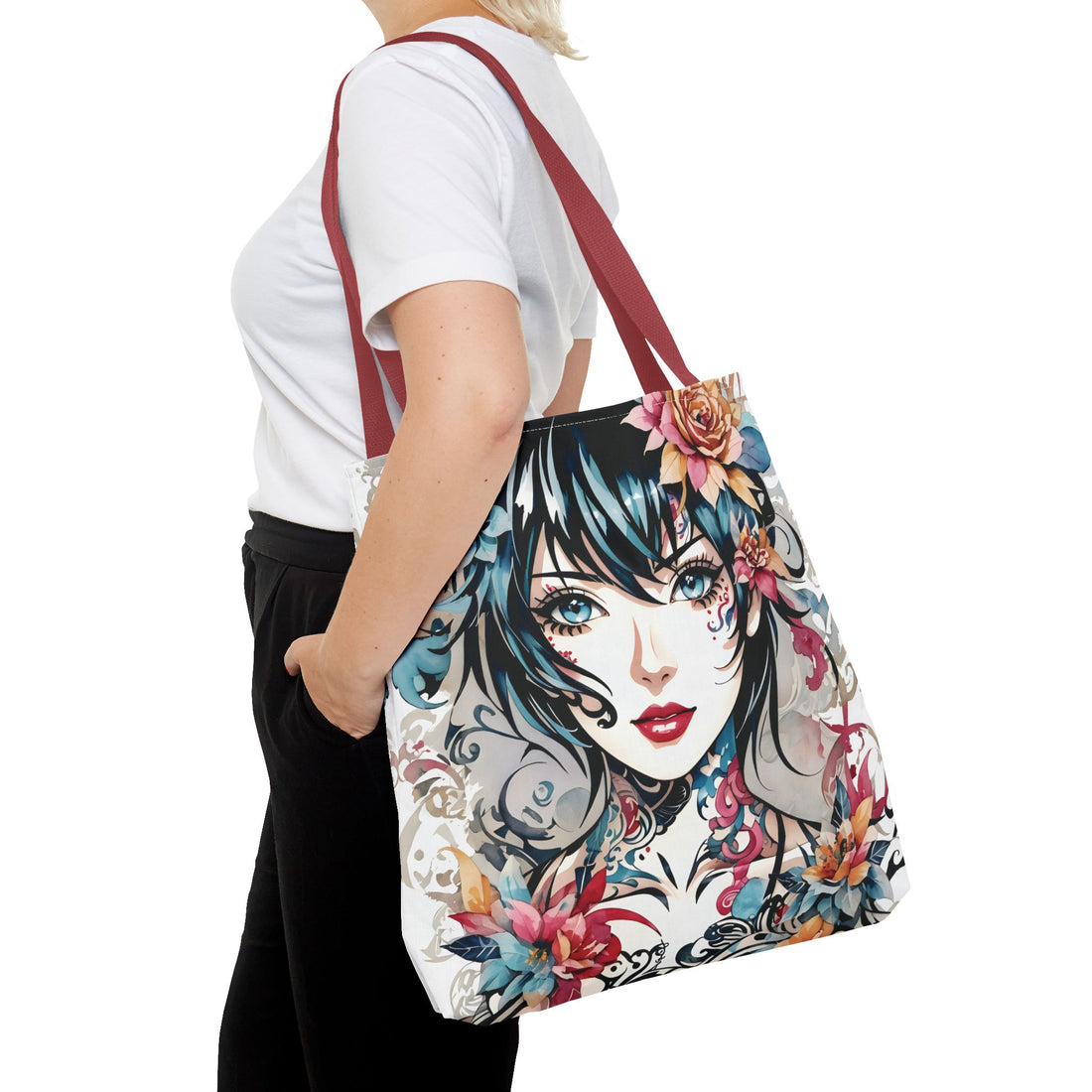 Pixie Cut Lady Tote Bag (AOP)