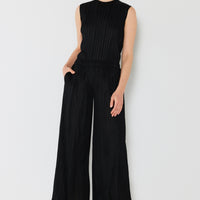 Marina West Swim Pleated Wide-Leg Pants with Side Pleat Detail