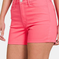 Zenana High Waist Denim Shorts