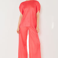 Marina West Swim Pleated Wide-Leg Pants with Side Pleat Detail