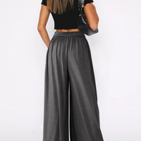 High Waist Wide Leg Pants