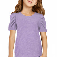 Round Neck Puff Sleeve T-Shirt