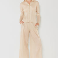 Marina West Swim Pleated Wide-Leg Pants with Side Pleat Detail