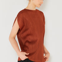 Marina West Swim Rib Pleated Oversized Dolman Sleeve Top