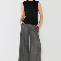 Marina West Swim Pleated Wide-Leg Pants with Side Pleat Detail