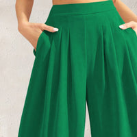 High Waist Wide Leg Pants