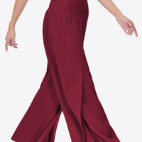 Smocked Split Wide Leg Long Pants