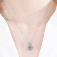 Look Amazing 2 Carat Moissanite Pendant Necklace