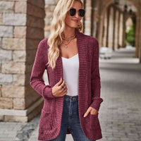 Open Front Cardigan with Pockets