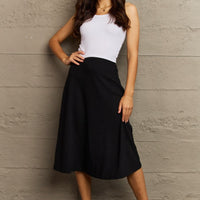 Ninexis Wide Waistband Knee Length Skirt