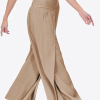 Smocked Split Wide Leg Long Pants